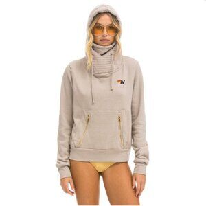 NWOT AVIATOR NATION Ninja Oversized Pullover Hoodie in Sand (Size XL)